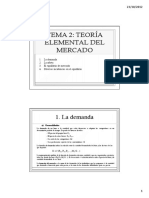 Tema 2. Teoría Elemental Del Mercado