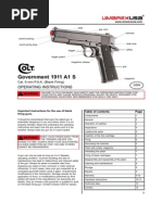 Manual Colt Blank Gvnt1911A1S Letter