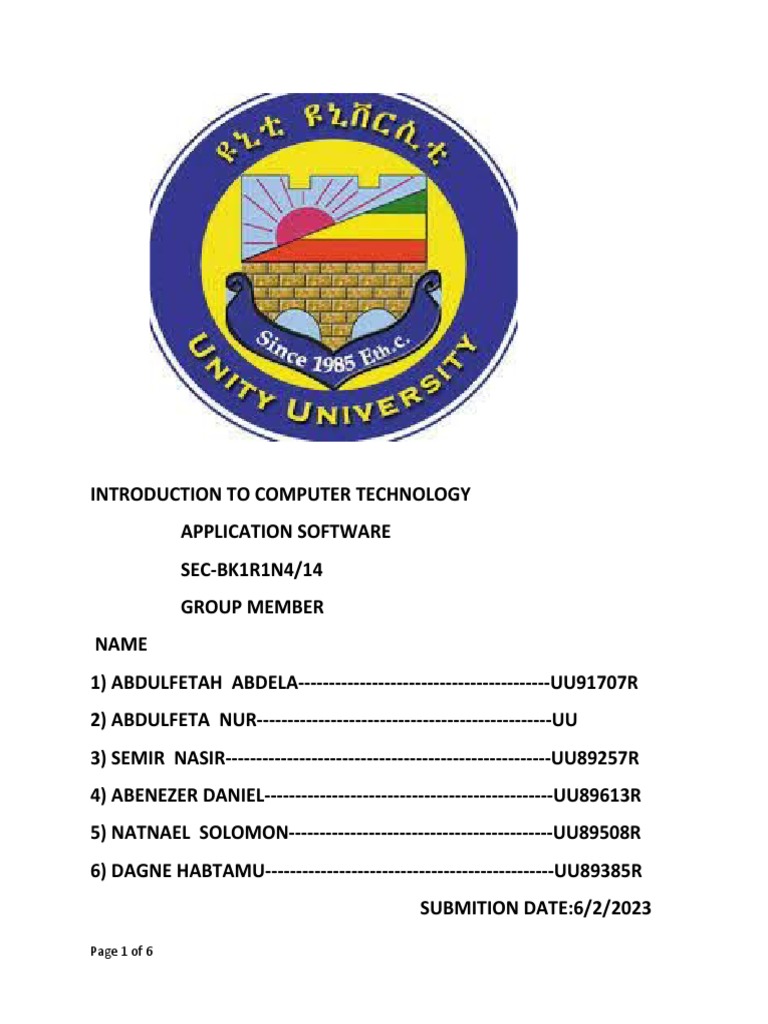 Page 1 of 6 | PDF | Application Software | Databases