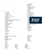 LA AGRICULTURA vocabulario