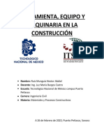 Herramientas, Equipos y Maquinaria en Construccion