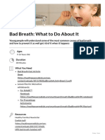 Bad Breath - What To Do About It - Health Powered Kids