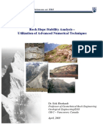 Rock Slope Stability Analysis Techniques