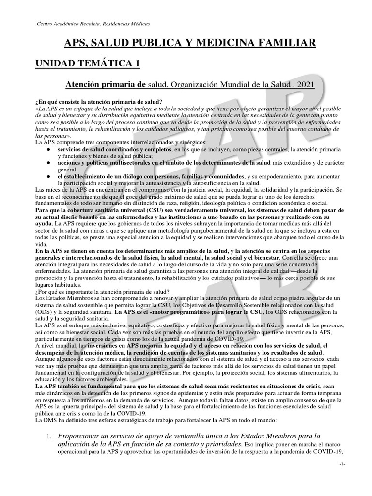Integración de la APS en Enfermedades No Transmisibles | PDF | Medicina ...