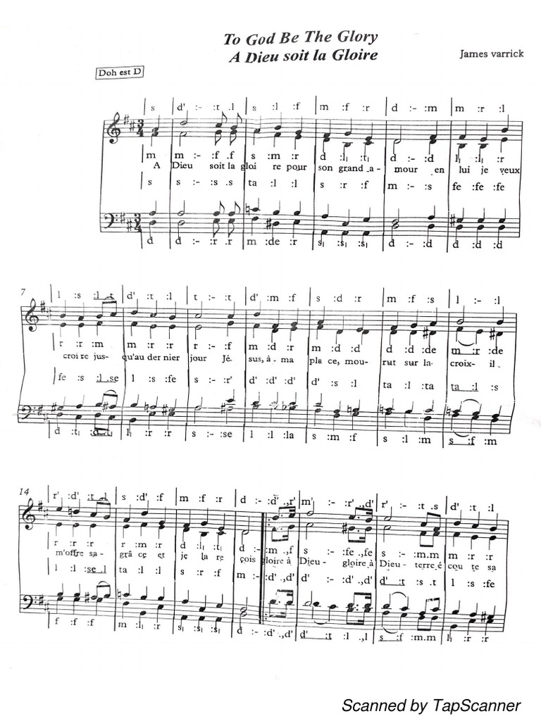 A Dieu Soit La Gloire PDF