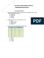 Penilaian Harian Matematika Kelas 4 (Pengukuran Data)