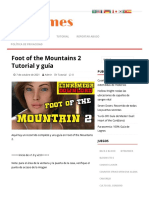 Guía y Recorrido de Foot of The Mountains 2 - Kosgames