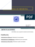 CARRERA DE MEDICINA Articulaciones