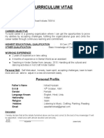 Aasefah Irshad CV