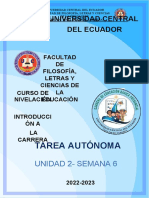 Tarea Autónoma Semana 6