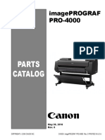 Canon ImagePROGRAF PRO-4000 Parts List