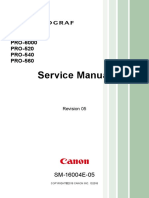 Canon ImagePROGRAF PRO-520 540 560 2000 4000 6000 Service Manual
