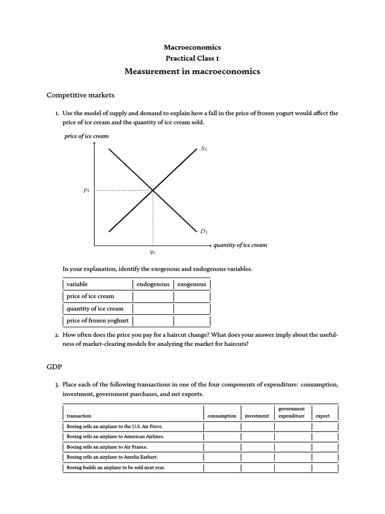 Problem Set 01-Questions | PDF | Gross Domestic Product | Economic Growth