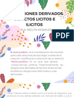 Obligaciones Derivados de Actos Licitos e Ilicitos