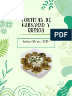 Tortitas de garbanzo y quinoa nutritivas