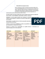 Matriz DOFA de Mi Proyecto de Vida