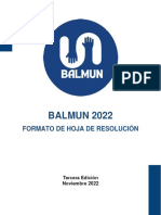 Formato de Hoja de Resolución BALMUN 2022