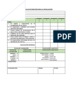 Escala de Estimación para La Coevaluación