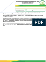 Modelo de Prova Discursiva de 2 Chamada de Filosofia, Na 2 Série Do Ens. Méd. Da EEEP Walquer Cavalcante Maia, em 2021