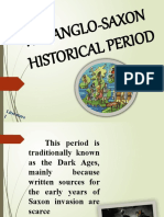 The Anglo Saxon 2019 Period