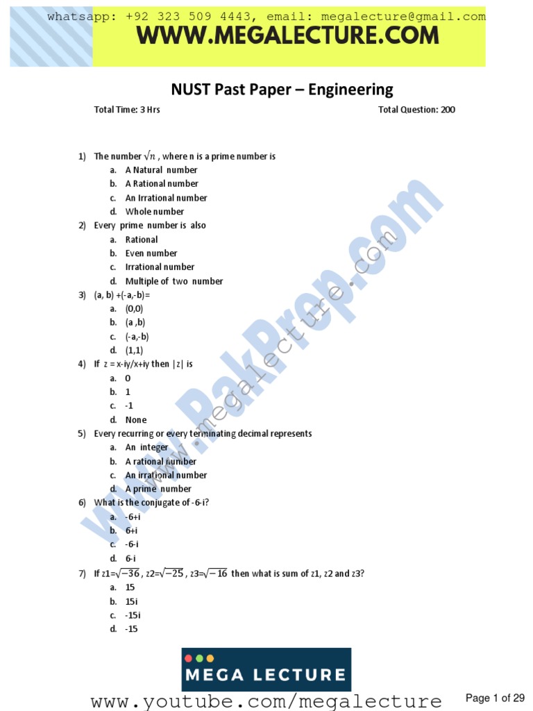 REQUIREMENTS TO STUDY ELECTRICAL ENGINEERING AT NUST intelligence overview