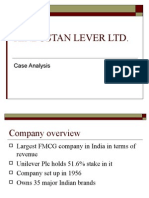 Hindustan Lever LTD.: Case Analysis