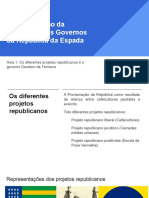 23 - Aula1 - Os Diferentes Projetos Republicanos e o Governo Deodoro Da Fonseca