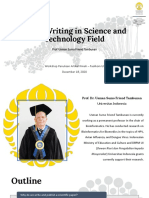 Sesi 3 - Prof. Usman Sumo - 'Paper Writing in Science and Technology Field'