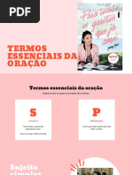 Termos Essenciais Da Oração 7o Ano