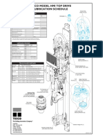 Lubrication schedule for drilling rig components