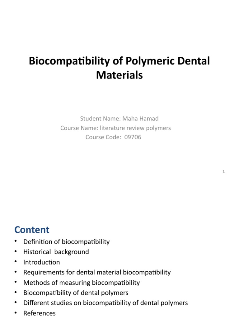 of Polymers PDF Poly(Methyl Methacrylate) Dental