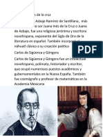 Sor Juana Inés de La Cruz y Carlos de Sigueza y Gongora