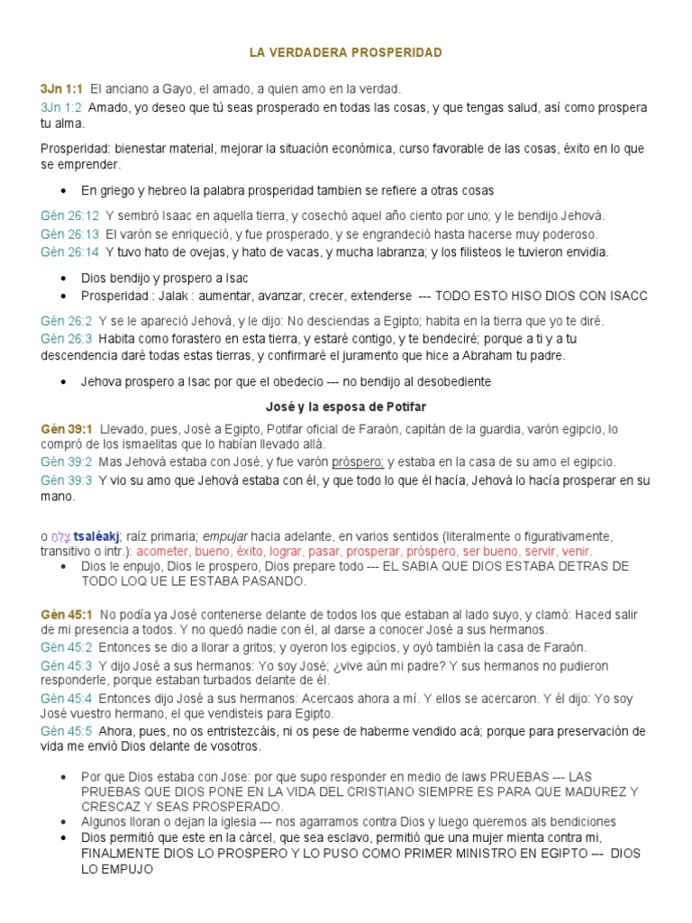 La Verdadera Prosperidad | PDF | Dios