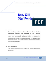 Bab XIII Staf Pendukung