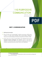 ENG 110 Communication Fundamentals