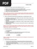 VUL Mock Exam 2 WITH EXPLANATIONS Answer Key