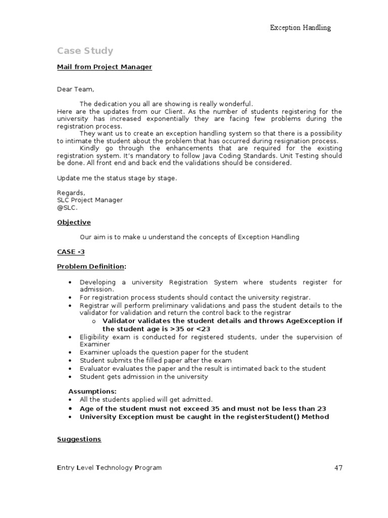 Problem Definition Case - 3 | PDF | Constructor (Object Oriented ...
