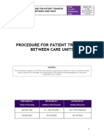 (Clinica San Gabriel 05.07 GSA.P.20 PROCEDIMIENTO DE TRASLADO DE PACIENTES ENTRE UNIDADES DE ATENCION V.02) (Translated)