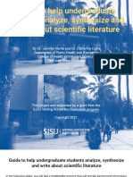 Critiquing Scientific Literature Guide-Final