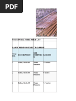 Steel Pricelist