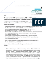 Pharmacological Proprieties of The Ethanol Extract Of: Muehlenbeckia Platyclada (F. Muell.) Meisn. Leaves