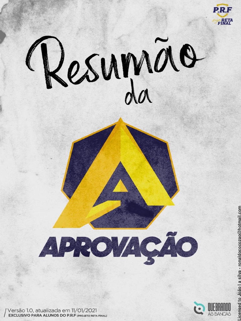 Aprovação-Resumão Da PRF | PDF