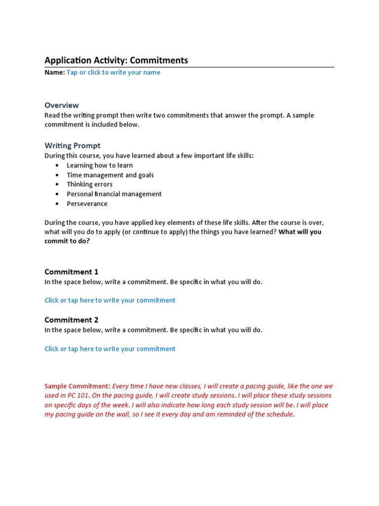 Commitment Wall Activity Guide | PDF | Business