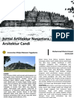 Jurnal Arsitektur Nusantara: Arsitektur Candi: Muhammad Khoirul Ansori 151411524 Universitas Widya Mataram Yogyakarta