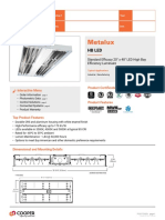 Metalux Hbled Standard Efficiency Specsheet - Hbled ld5 24se W Unv l850 Ed2 U