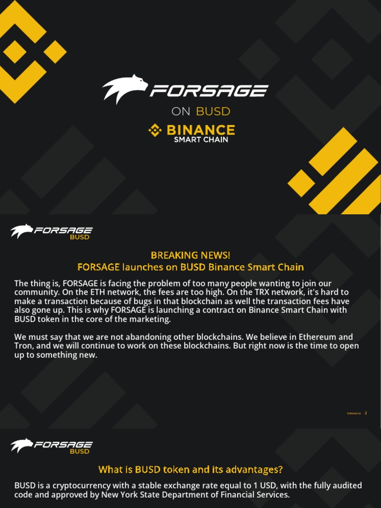 Forsage BUSD Eng | PDF | Cryptocurrency | Economies