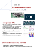 Lecture 1-3 Introduction To Verilog HDL