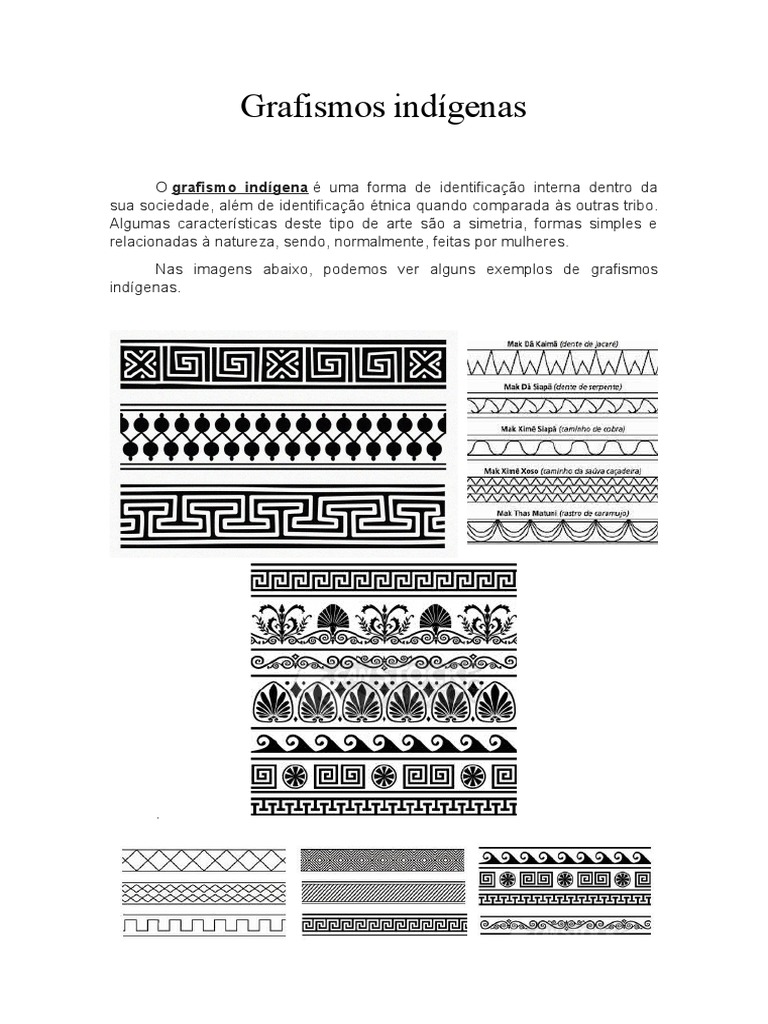 Grafismos Indígenas e Seus Significados | PDF