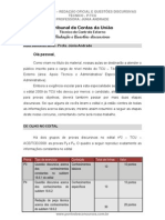 Ponto Dos Concursos Redacao Oficial e Discursiva TCU 2009