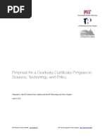 Download Proposal MIT Graduate Science Policy Certificate Program by MIT Science Policy Initiative SN62837274 doc pdf